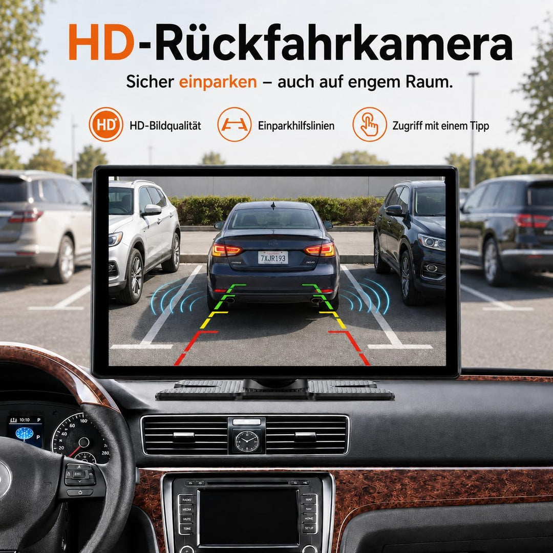 Volam Android Auto Display &amp;Wireless CarPlay Kompatibel mit Net flix/Y0uTube,2026 Aktualisierter Tra