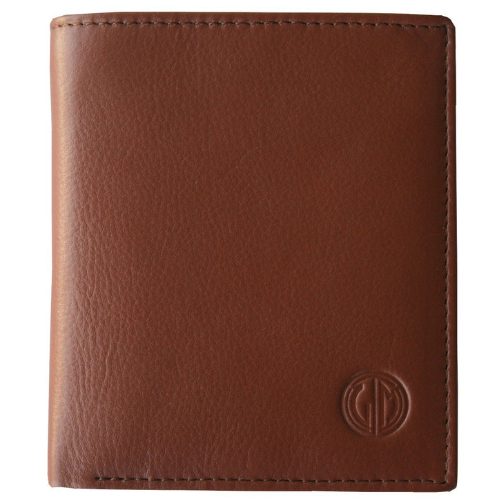 LINDENMANN Portemonnaie Herren Leder/Geldbeutel Herren, Rindleder matt, hoch, cognac