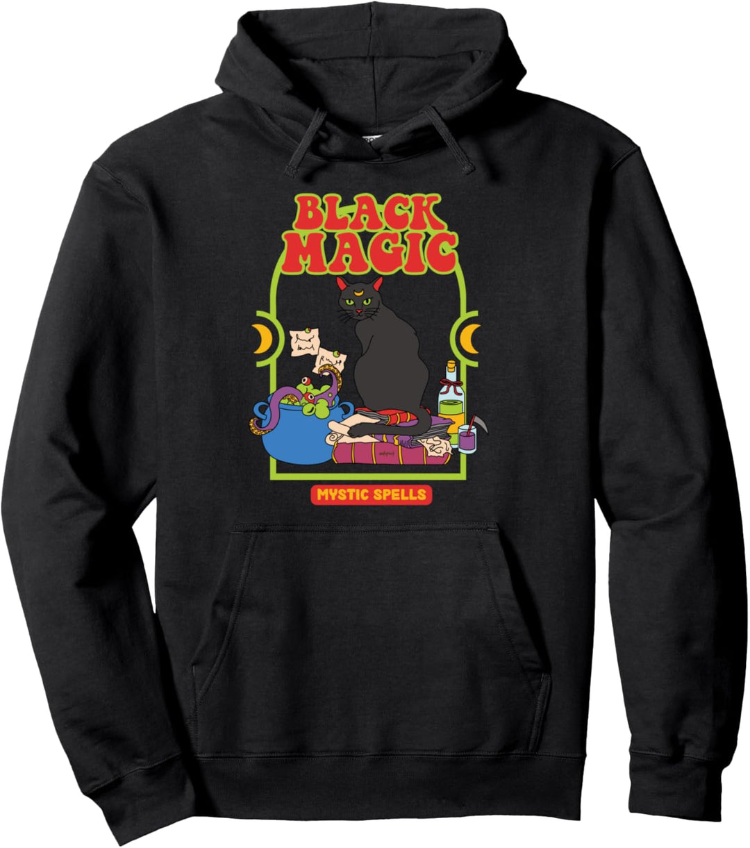 Black Magic - Mystic Spells - Cat Pullover Hoodie