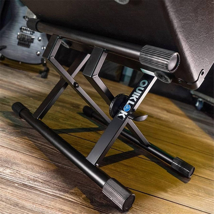 Quik Lok BS/317 Verstärker-Ständer (schlank, doppelstrebig) schwarz (UK Import)