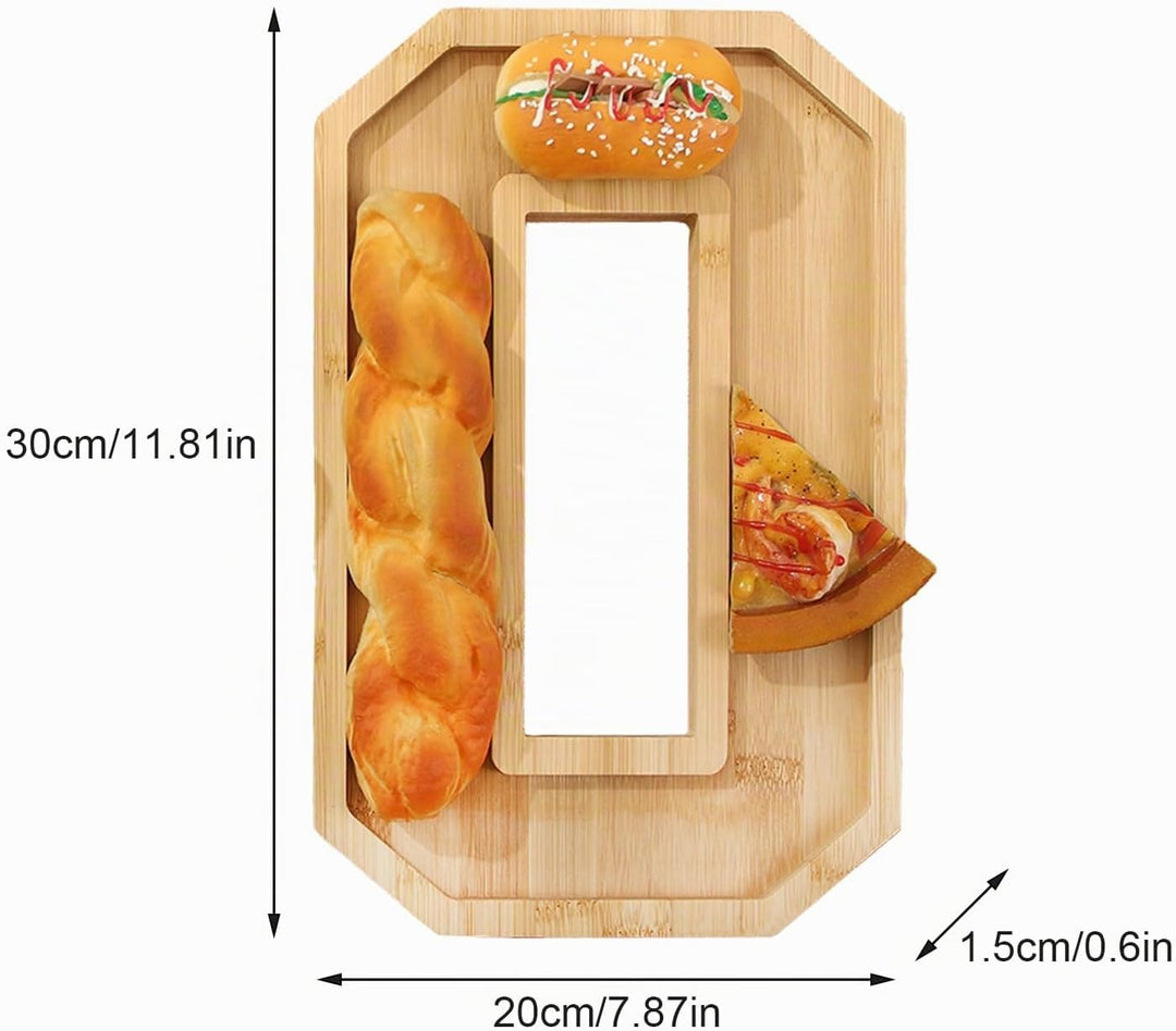 Hapivida Charcuterie Serviertablett Holz mit Zahlen 30x20 cm Befüllbare Charcuterie Brettbox Feinkos