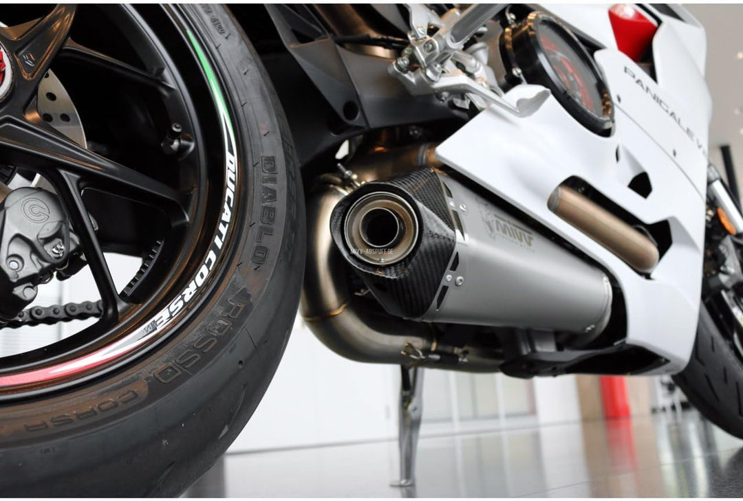 MIVV SLIP-ON STANDARD DELTA RACE Edelstahl kompatibel mit DUCATI PANIGALE V2 955 ccm ab Bj. 20
