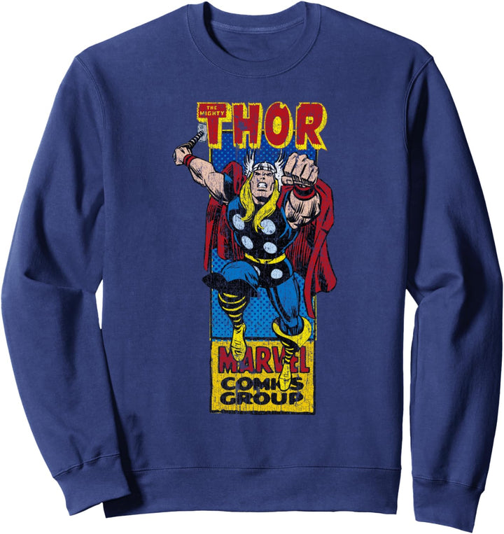 Marvel The Mighty Thor Thin Comic Panel Sweatshirt