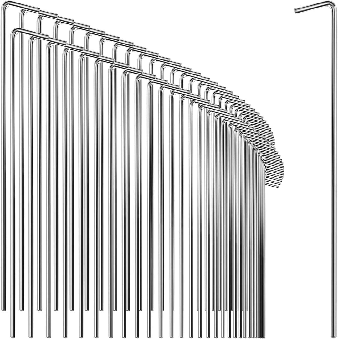 com-four® 72x Zelt-Heringe aus Stahl 23cm x Ø 4mm - Lange und robuste Erdnägel für Camping, Outdoor,