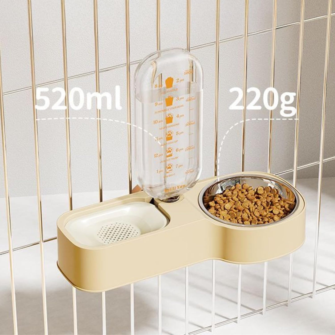 Automatischer Futter Wasserspender für Haustiere, Automatischer Futternapf zum Aufhängen für Käfige