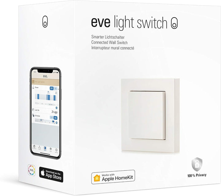 Eve Thread Starter Kit Lichtsteuerung (Eve Light Switch + Eve Door & Window), Weiss Set Smarte Licht