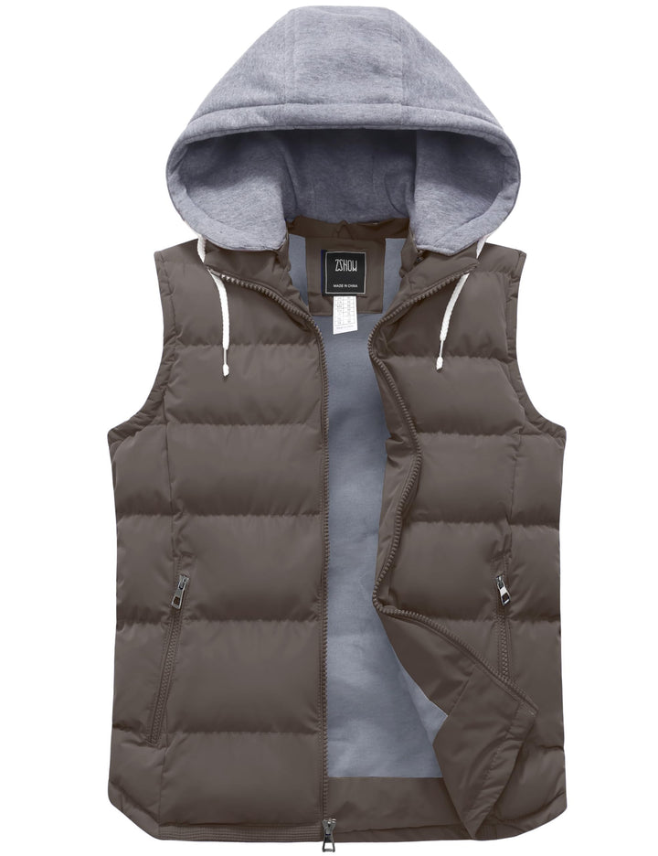 ZSHOW Herren Winter Weste Gesteppte Polsterung Puffer Ärmellos Jacke Warme Outdoor Weste Körperwärme