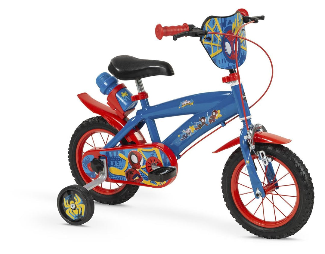 TOIMSA Jungen Fahrrad 30,5 cm (12 Zoll) Spiderman Huffy (3/5 Jahre), bunt, Klein