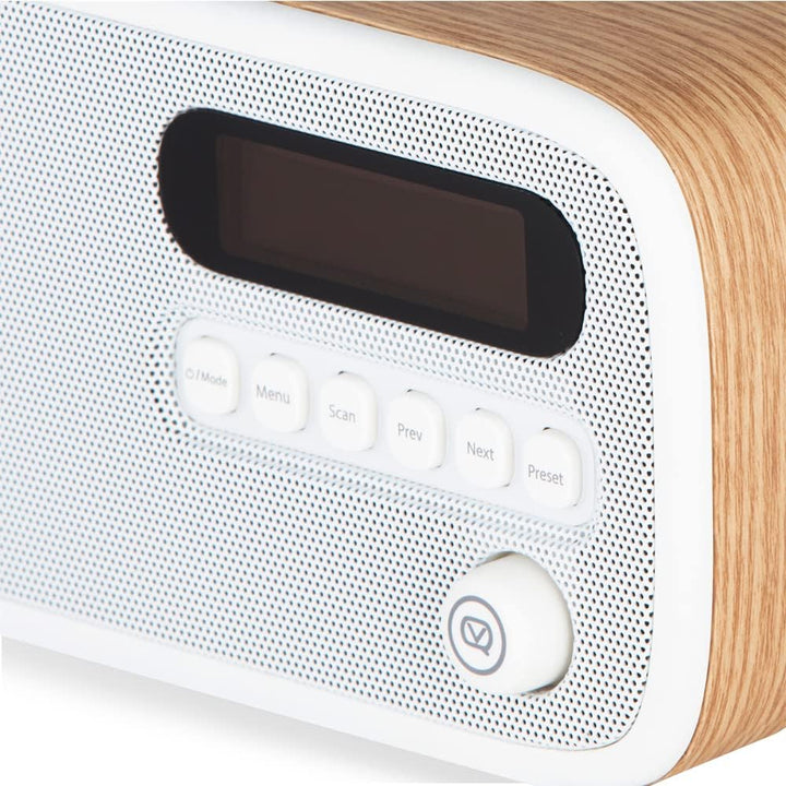 VQ Dexter Radio DAB Plus/DAB mit FM, 3 Watts Stereo Lautsprecher und LCD Bildschirm - Batteriebetrie