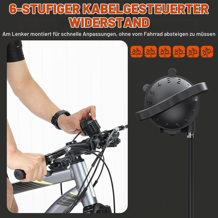 Sportneer Rollentrainer Fahrrad - Magnetischer Rollentrainer für 26-28" &amp; 700C Schnellspanner Vorder