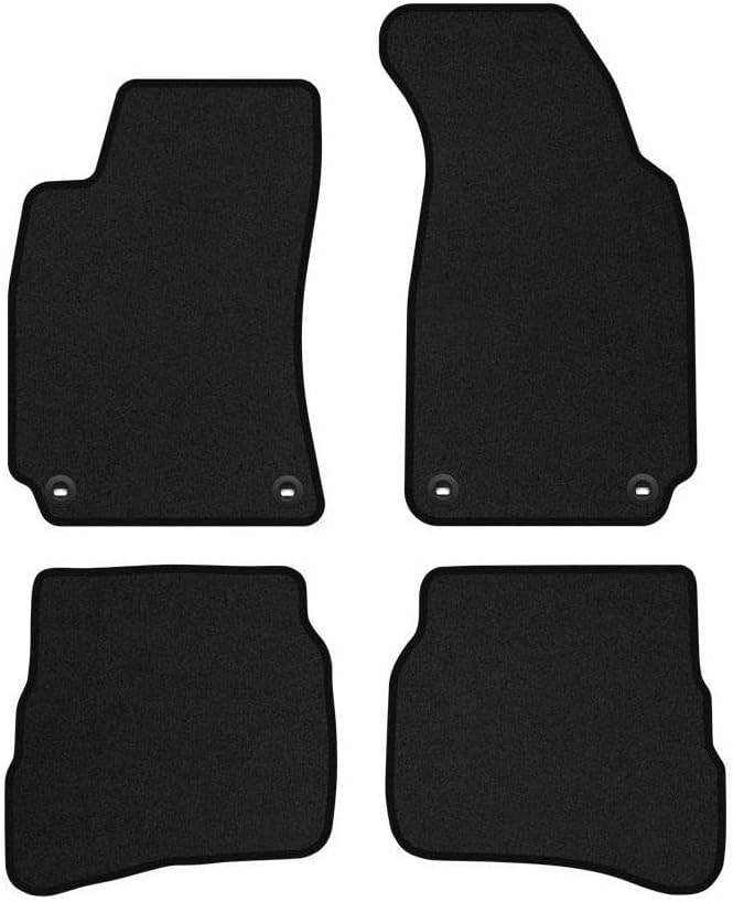 M MOTOS Velours Premium fussmatten Auto kompatibel mit Volkswagen Passat B5 1996-2005 - Premium, Led