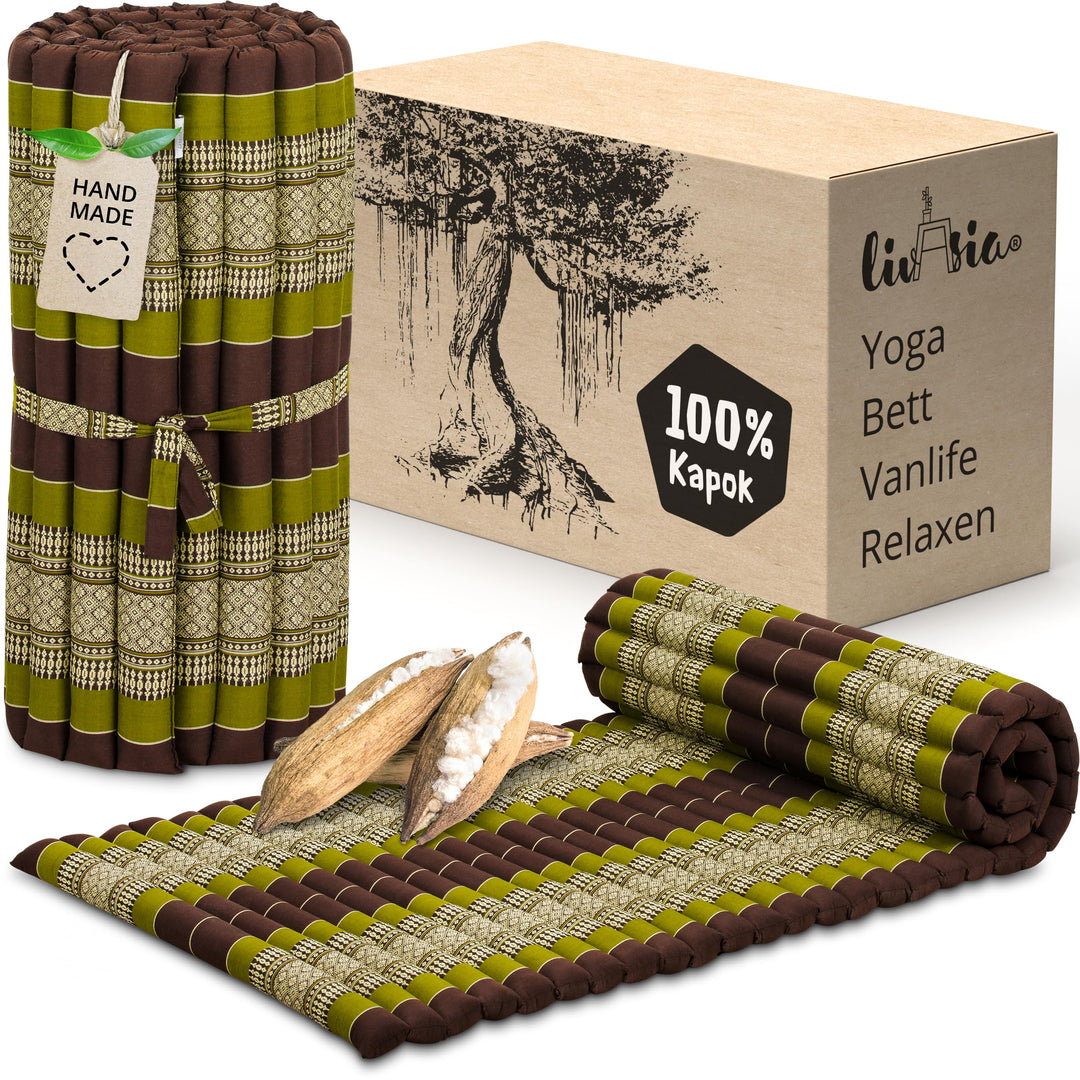 livasia Rollmatte Rollmatratze M schmal Einzelbett - 200x75x4,5cm - Gästebett Gästematratze 1 Person