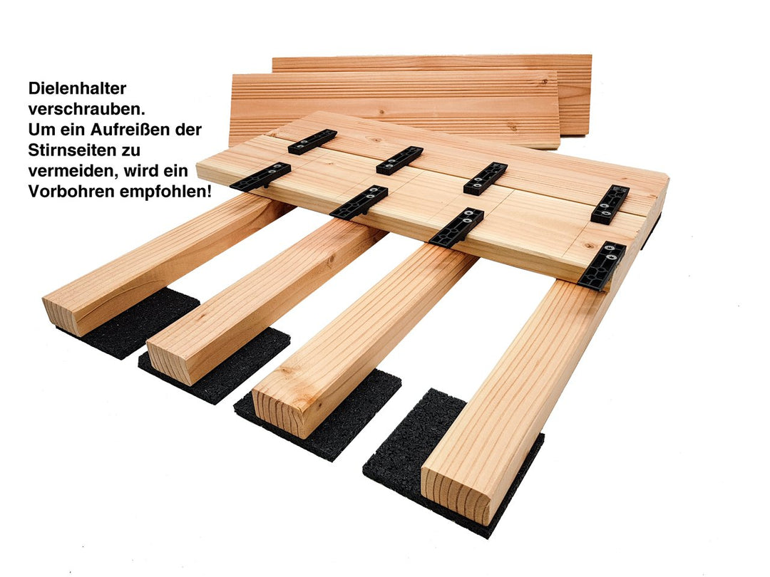 My Plast I 1.000 Halter ohne Schrauben I Terrassen-Abstandhalter – unsichtbarer Distanzhalter ohne S