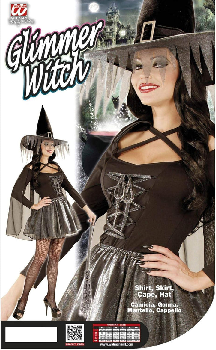 WIDMANN 02351 COSTUME STREGA GLIMMER ARGENTO S #0235