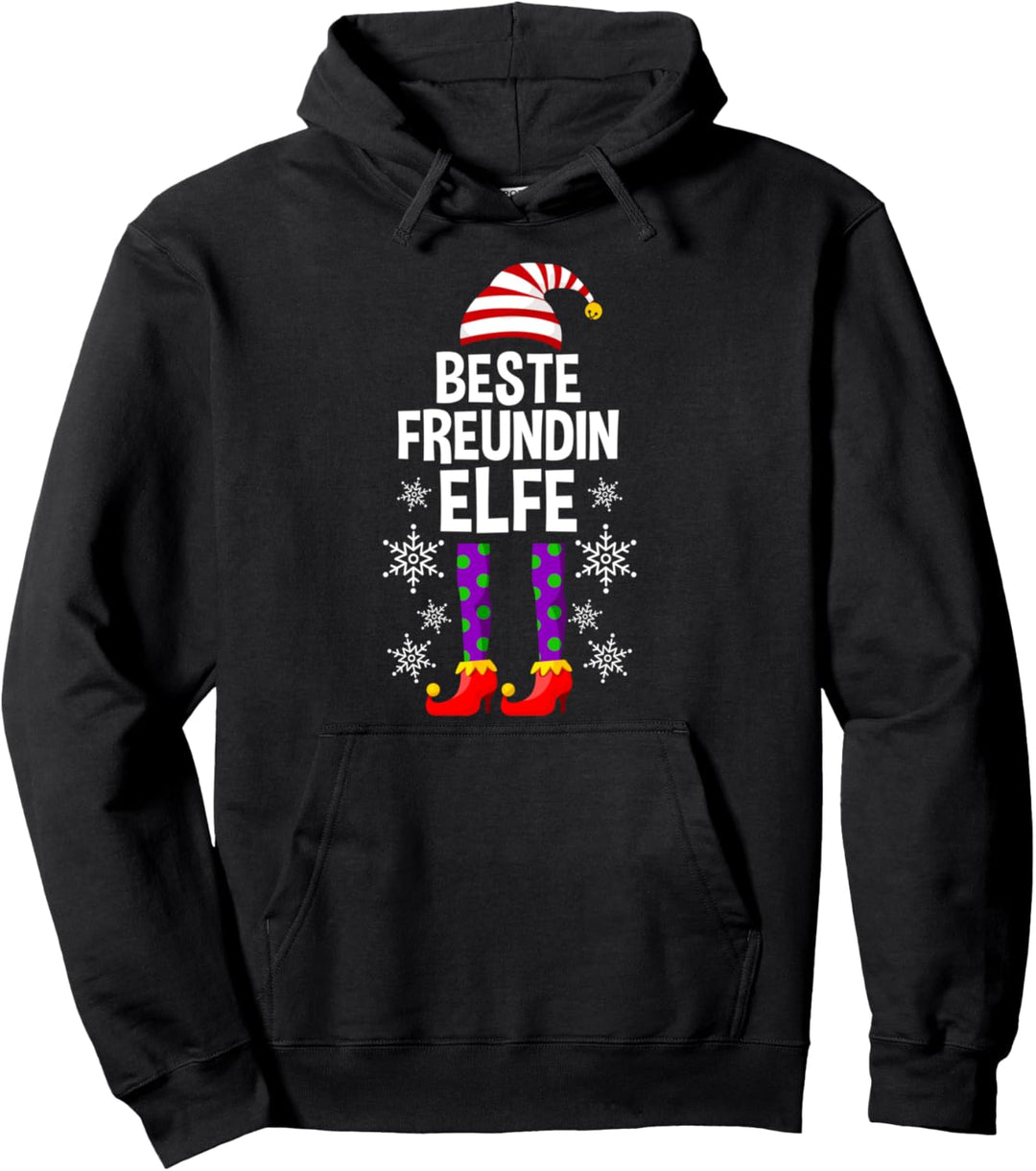 Elfen Beste Freundin Elfe Weihnachten Weihnachtself Pullover Hoodie