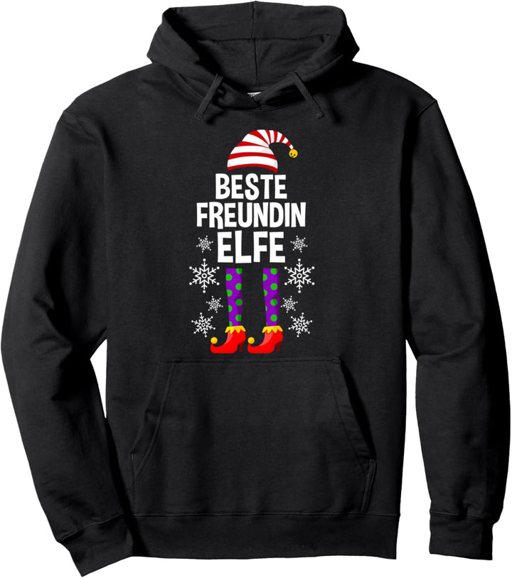 Elfen Beste Freundin Elfe Weihnachten Weihnachtself Pullover Hoodie