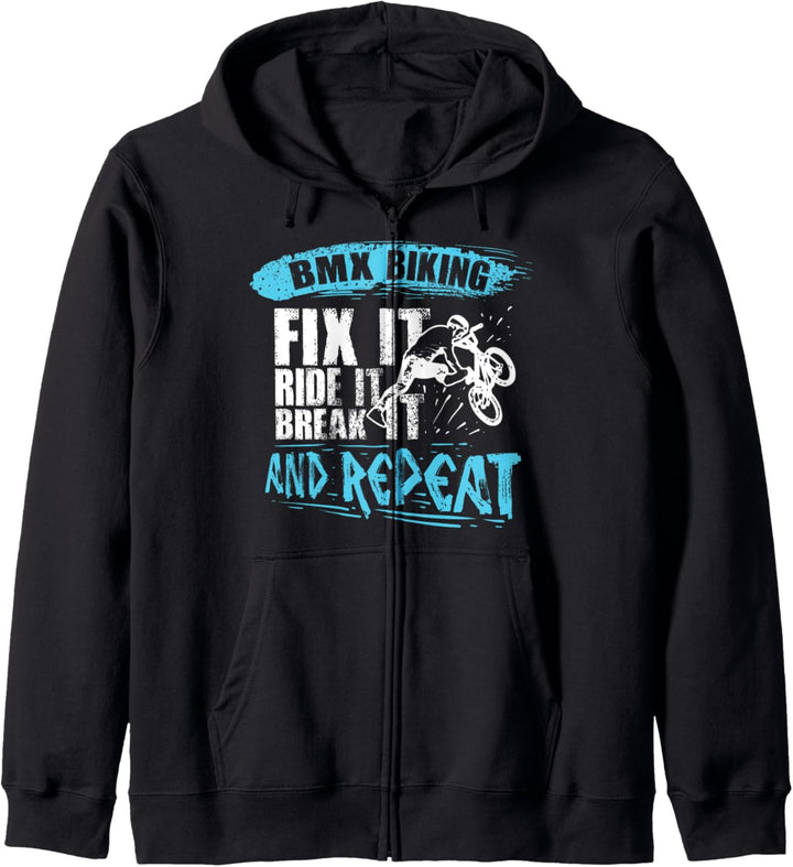 BMX Biking Lustiges BMX Fahrrad Fahrer Kapuzenjacke