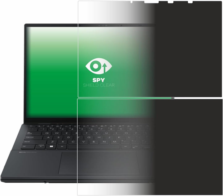upscreen Anti-Spy Blickschutzfolie für ASUS ZenBook Duo OLED 2024 UX8406 Made in Germany, Privacy Sc