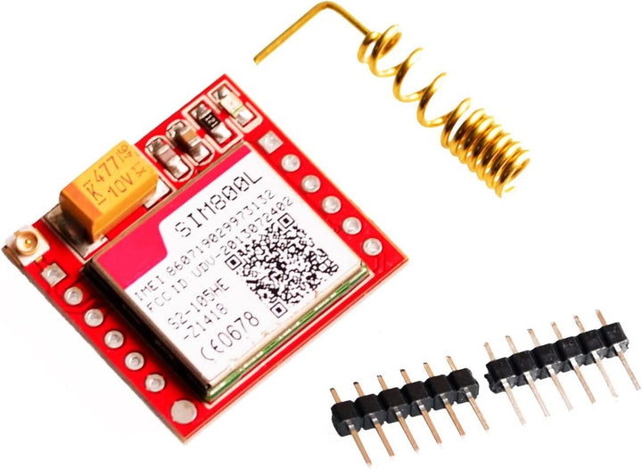 TECNOIOT 5pcs SIM800L GPRS GSM Module PCB Antenna SIM Board Quad Band