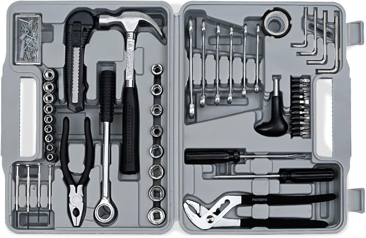 MONZANA® Werkzeugset 141 tlg. Werkzeugkasten Werkzeugkiste Werkzeugsatz Werkzeugkoffer Werkzeugbox H