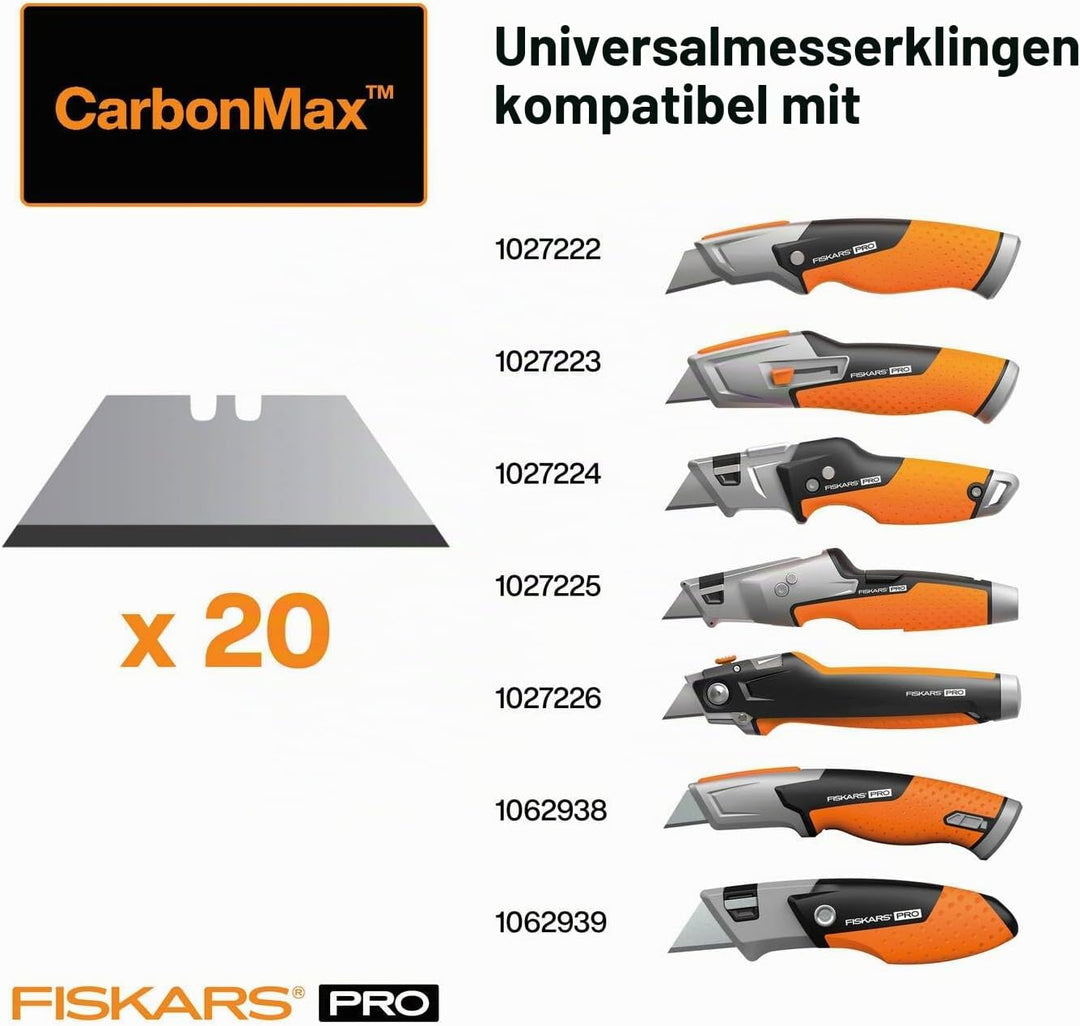 Fiskars Universalmesserklingen, Ersatz für mehrere Fiskars-Universalmesser, Klinge aus rostfreiem St