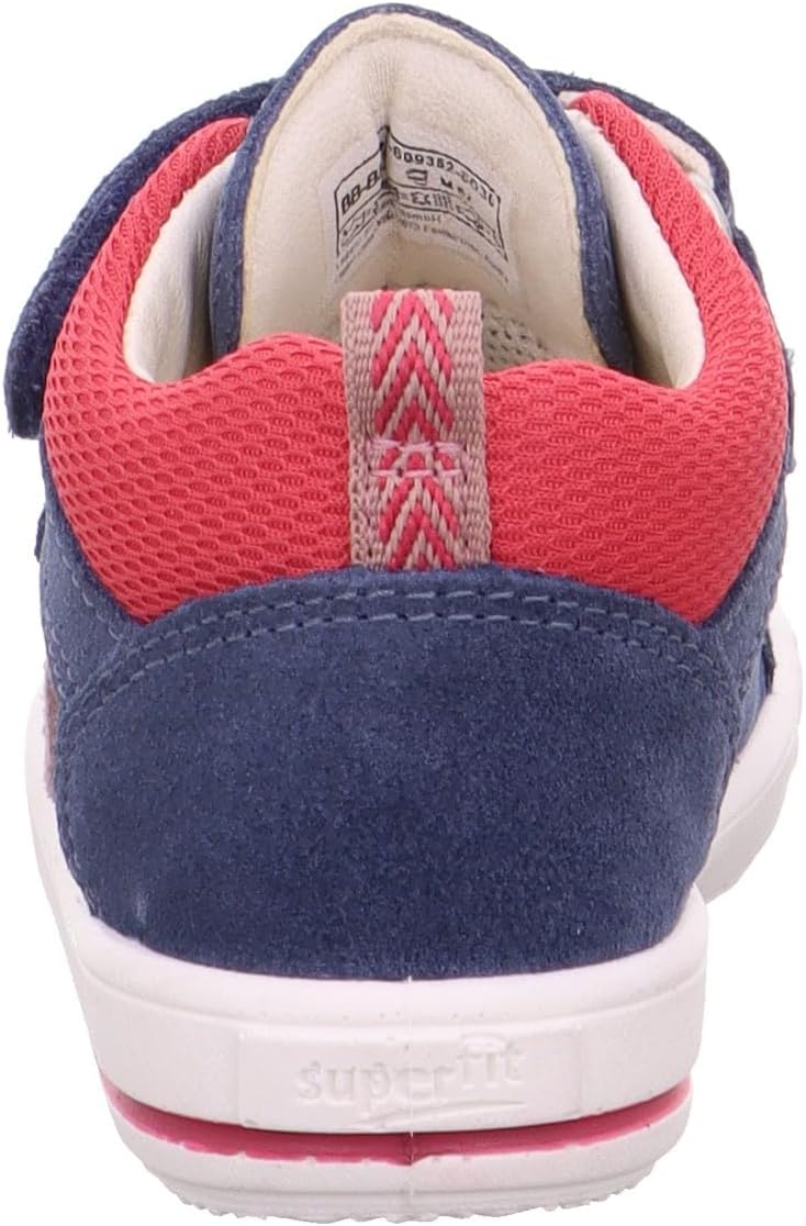 Superfit Mädchen Moppy Sneaker 19 EU Blau Rot 8030, 19 EU Blau Rot 8030