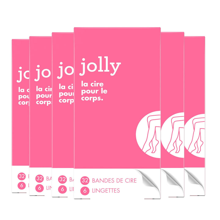 Jolly Women's Body Wax Strips und Finishing Wipes, sanfte Haut in 1 Anwendung, dermatologisch getest