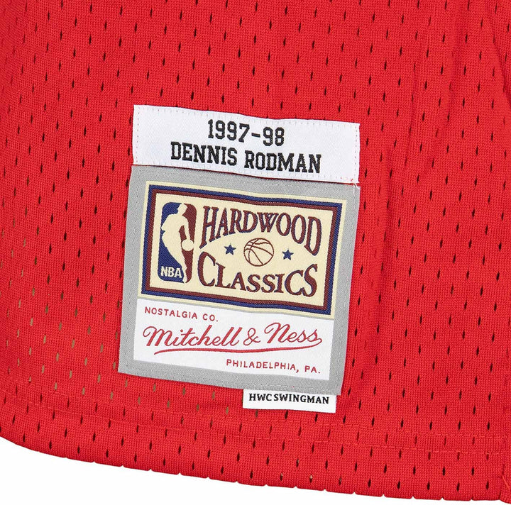 Mitchell & Ness Swingman Dennis Rodman Chicago Bulls 97/98 Trikot XL Rot, XL Rot
