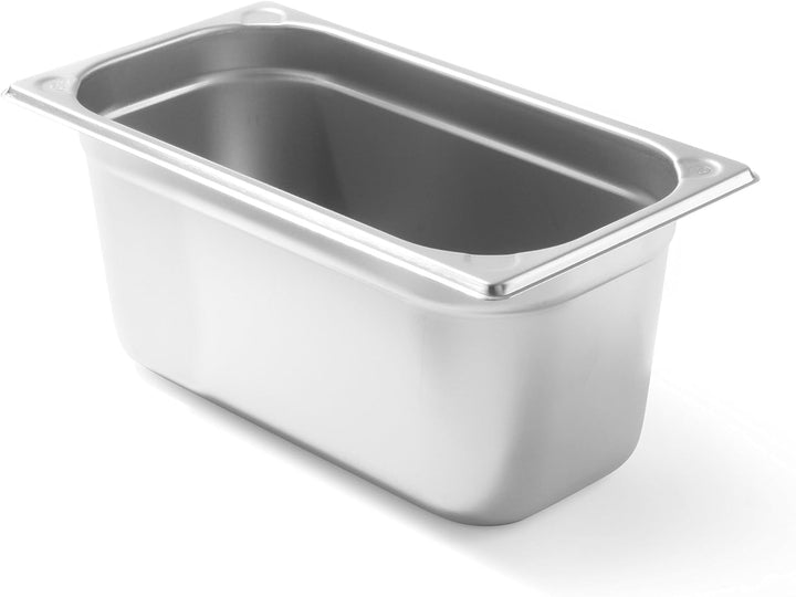 HENDI Gastronormbehälter, Temperaturbeständig von -40° bis 300°C, Stapelbar, 5,7L, GN 1/3, 325x176x(