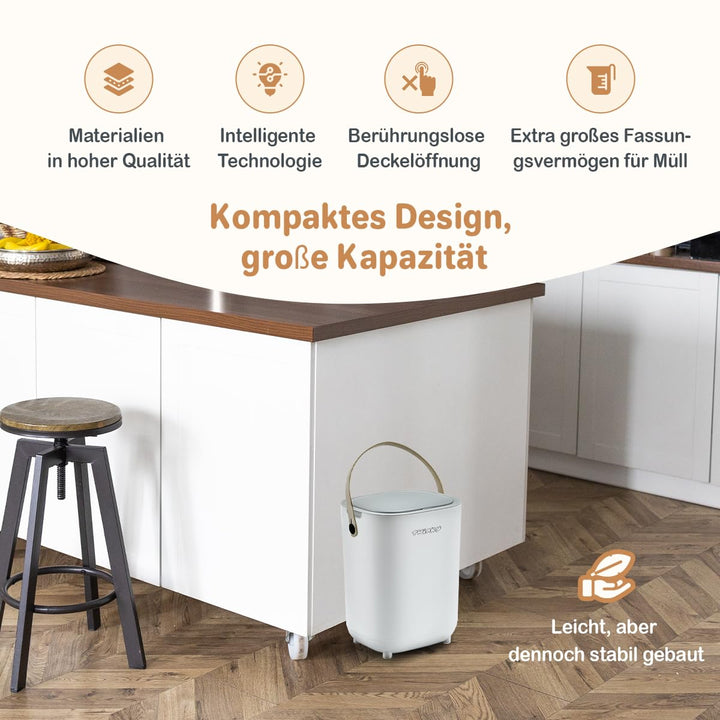 Twinky Windeleimer für Babys – Windeleimer ohne Kassette – Platzsparender Windelbehälter mit Deckel