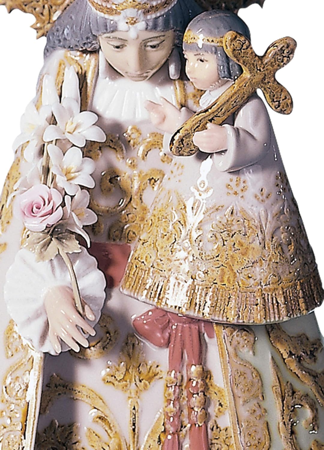LLADRÓ Valencianische Madonnen-Figur. Nummerierte Auflage. Unsere Dame Der Verlassenen. Porzellan.