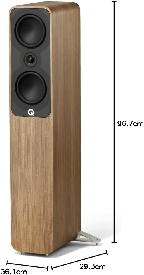 Q ACOUSTICS 5040 Einzelner Standlautsprecher Holme Oak – 12,7 cm Mittel-/Bass-Treiber, 2,5 cm Hochtö