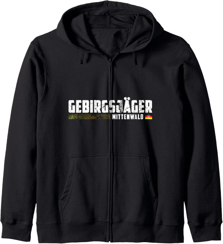 Gebirgsjäger Mittenwald - Soldaten und Bundeswehr Kapuzenjacke