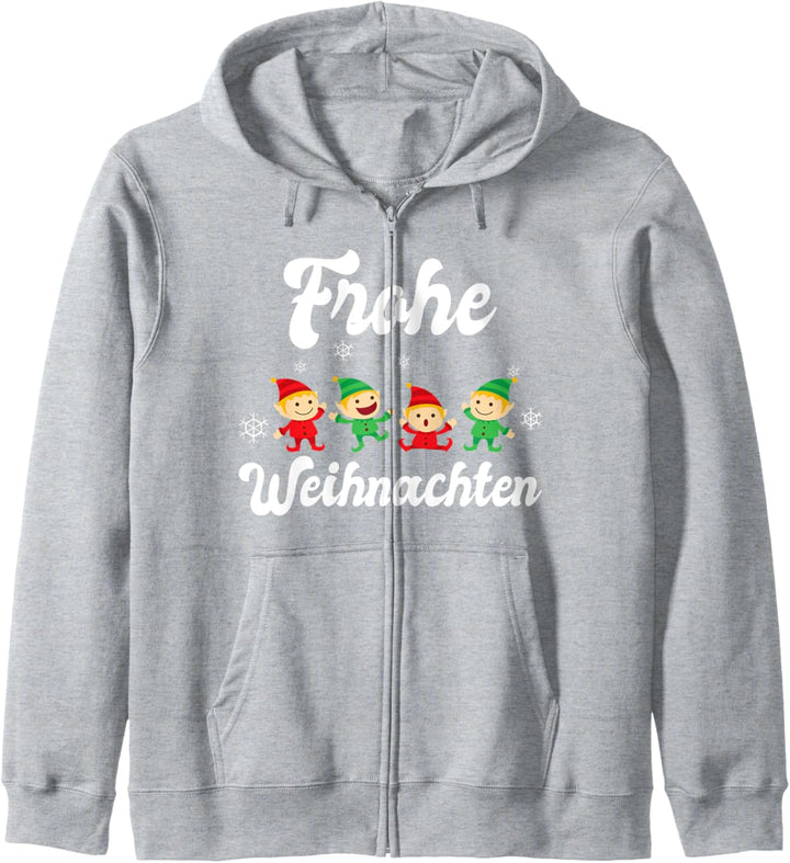 Weihnachten Elfe Weihnachtsmann Kapuzenjacke