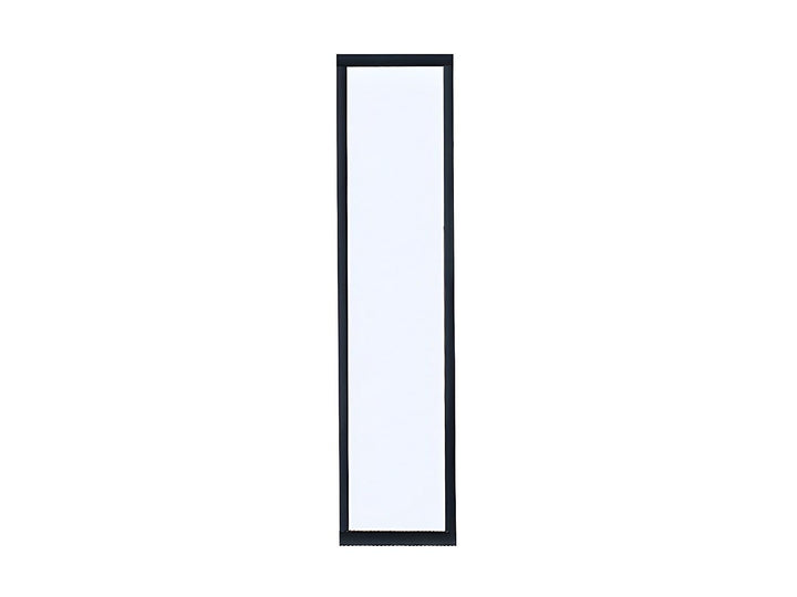 Vente-unique - Atelier-Glaswand - 30 x 130 cm - thermolackiertes Aluminium - Schwarz - Bayview