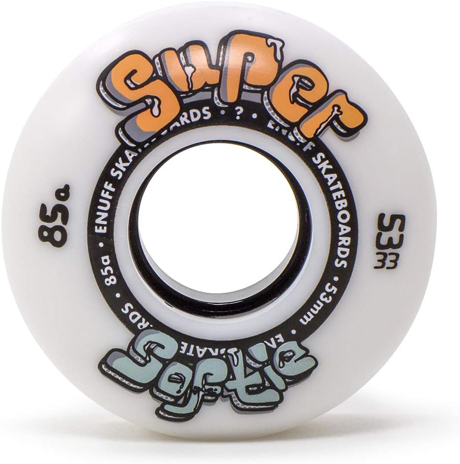 Enuff Skateboards Super Softie Wheels Räder 58mm Weiss, 58mm Weiss