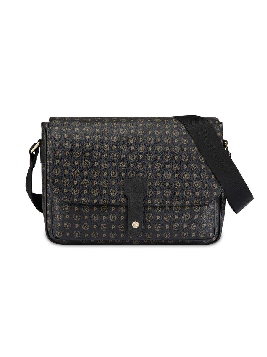 Pollini Heritage Classic Tasche mit Klappe Nero, Nero