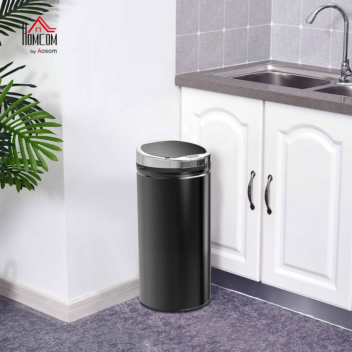 HOMCOM Sensor Mülleimer 42L Automatischer Mülleimer mit Bewegungssensor, Abfalleimer Abfallbehälter