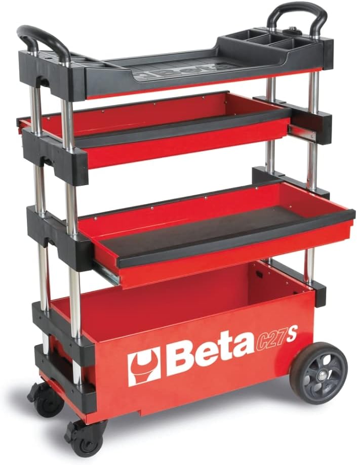 Beta-Werkzeuge C27 S-r E Automotive Mobile Werkzeug Brust, Rot C27S-R, C27S-R