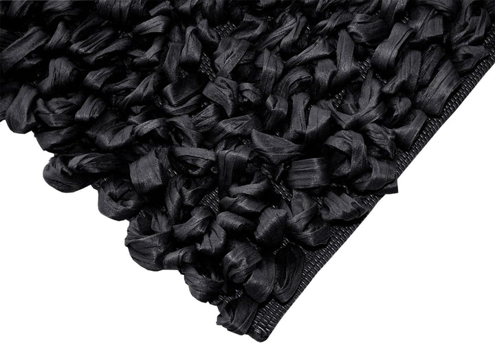 Lashuma Badteppiche für Fussbodenheizung Farbe: Schwarz kleine Badmatte Grösse: 50x70 cm 50x70 cm Sc