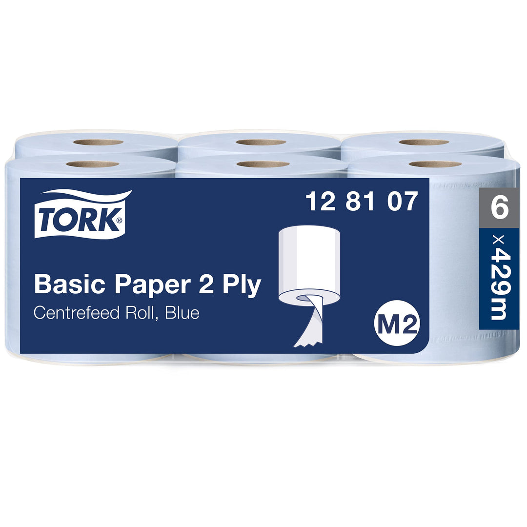 Tork 128107 Standard Papierwischtücher für das M2 Innenabrollung Spendersystem / 2-lagiges stabiles