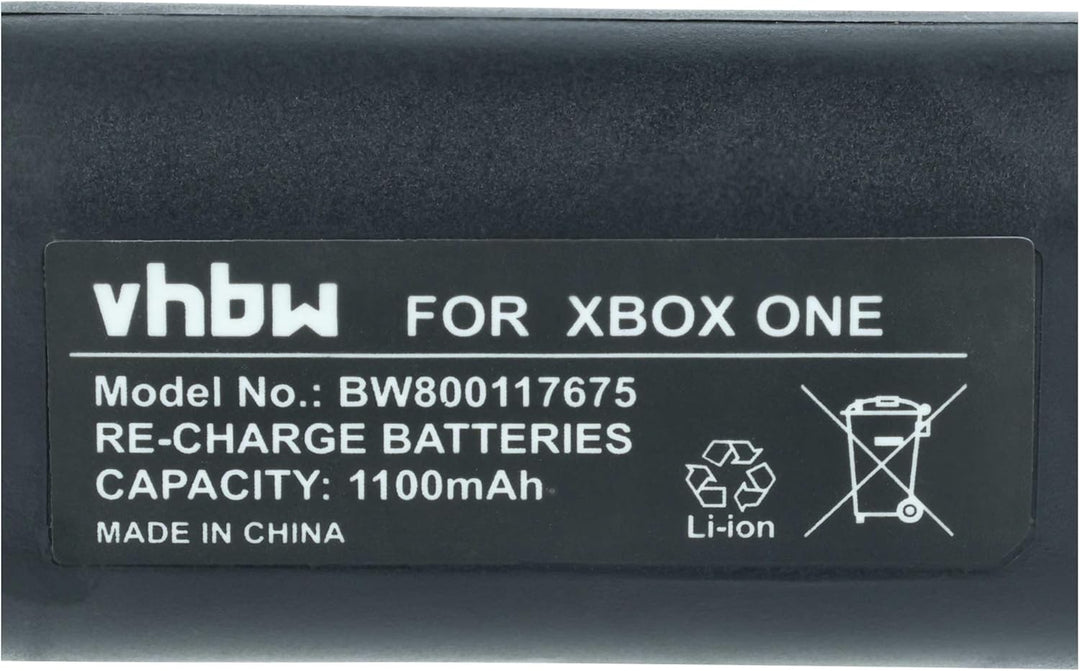vhbw 2X Akku kompatibel mit Microsoft Xbox One Wireless Controller Controller (1100mAh, 3V, Li-Ion)