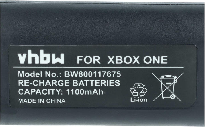vhbw 2X Akku kompatibel mit Microsoft Xbox One Wireless Controller Controller (1100mAh, 3V, Li-Ion)
