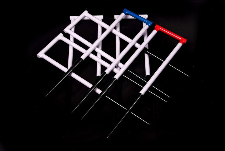 Krockettor Club, 16 mm - Croquet Tore aus Stahl - Designed in England - Offizielle Grosse - Mit Trag