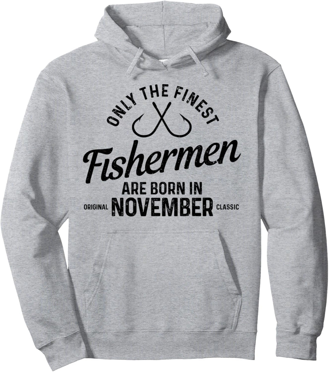 Angeln Geburtstag Geschenk November Angeln Pullover Hoodie