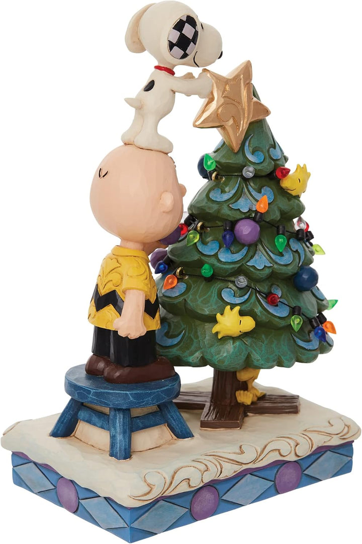 Enesco Peanuts by Jim Shore Charlie Brown and Snoopy Dekorationsfigur, 21,6 cm, mehrfarbig