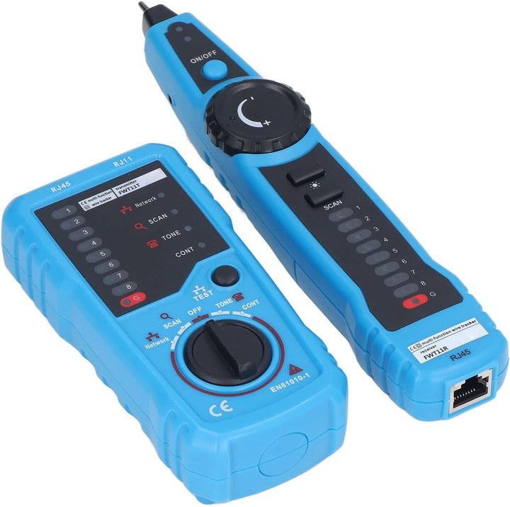 Bewinner Netzwerk-LAN-Kabeltester, RJ11-RJ45-Kabeltester, Kabeltester für Ethernet-Telefonkabel, Lei