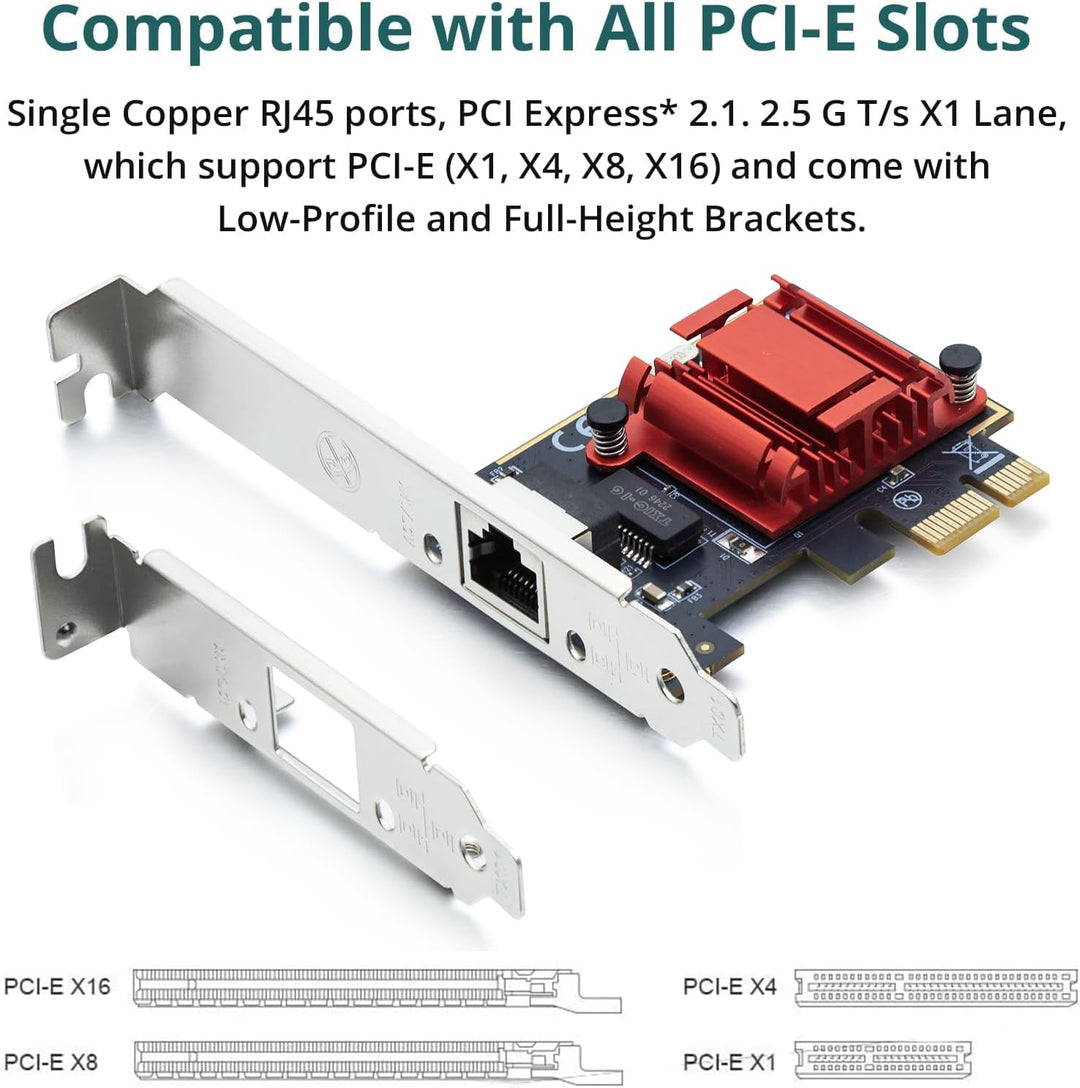 ipolex 1.25G Ethernet-Netzwerkkarte, 1x RJ45+ Port, 10GbE NIC im Vergleich zu Intel i210-T1, unterst