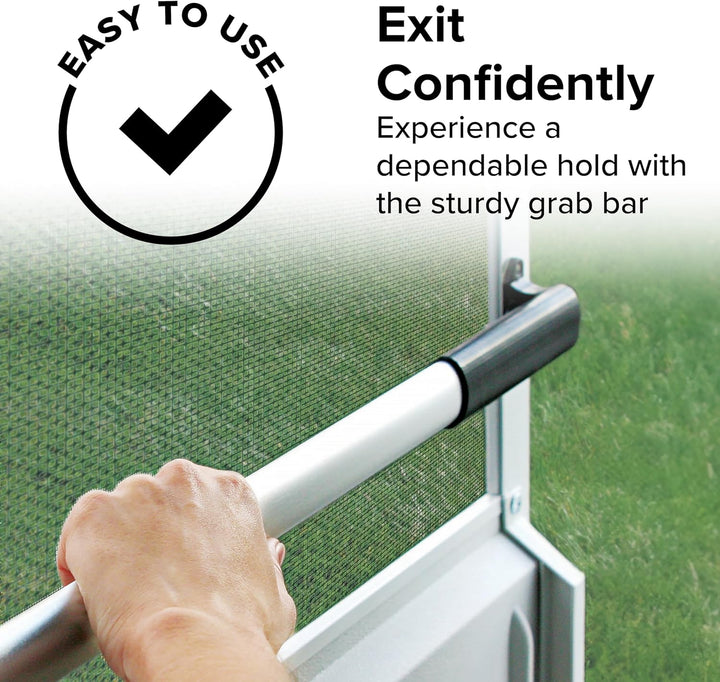 Camco 42183 Screen-Door-Hardware Schwarz Standard, Schwarz Standard