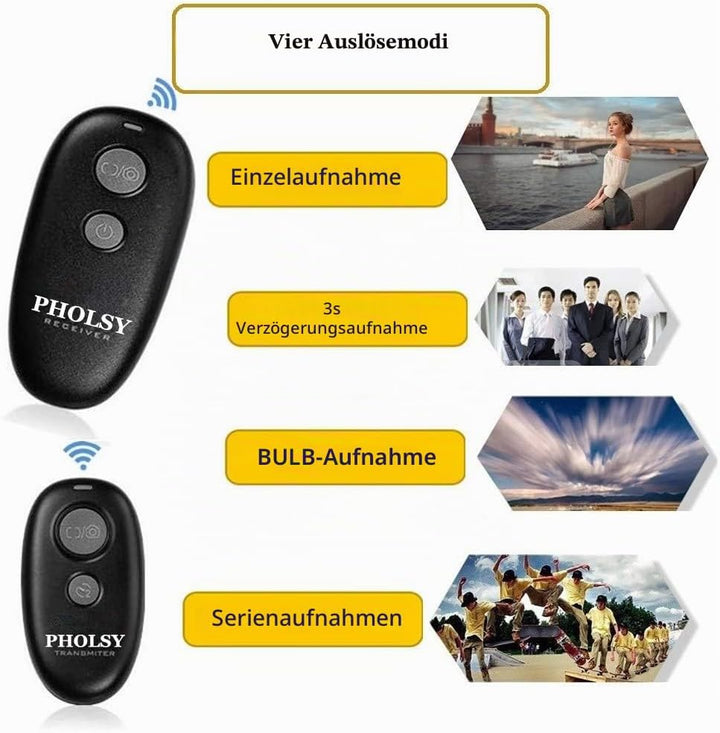PHOLSY Kabellose Kamera Fernauslöser Auslöser Fernbedienung für Canon R100 R8 R6ii R7 R10 90D 250D 8
